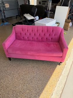 Pottery Barn Teen Pink Loveseat