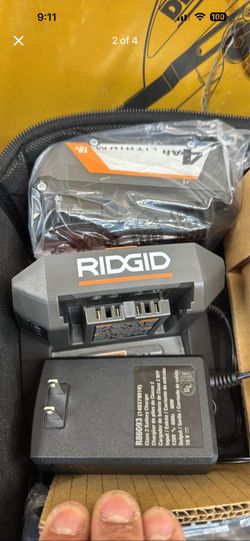 Ridgid 18v battery and charger