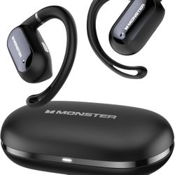 Monster Open Ear AC322, Bluetooth 5.4 Headset, 36H Battery Life, IPX5 Waterproof, Clear Communication, Ergonomic Design, Ear Angle Adjustable, Not Eas