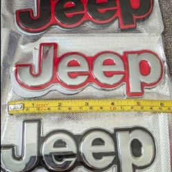 Jeep Adhesive Badge Emblem See All Pics Sold Separately SHIPPING AVAILABLE 