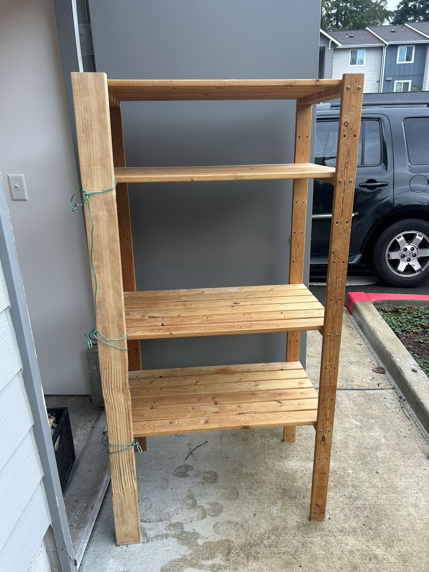 Wooden Storage Shelf 
