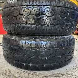 (2) - 275/55/20 Bridgestone Dueler A/T Revo3 Tires