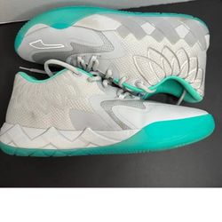 Exclusive Grey/Teal LaMelo Ball Puma Made Shoes!!!