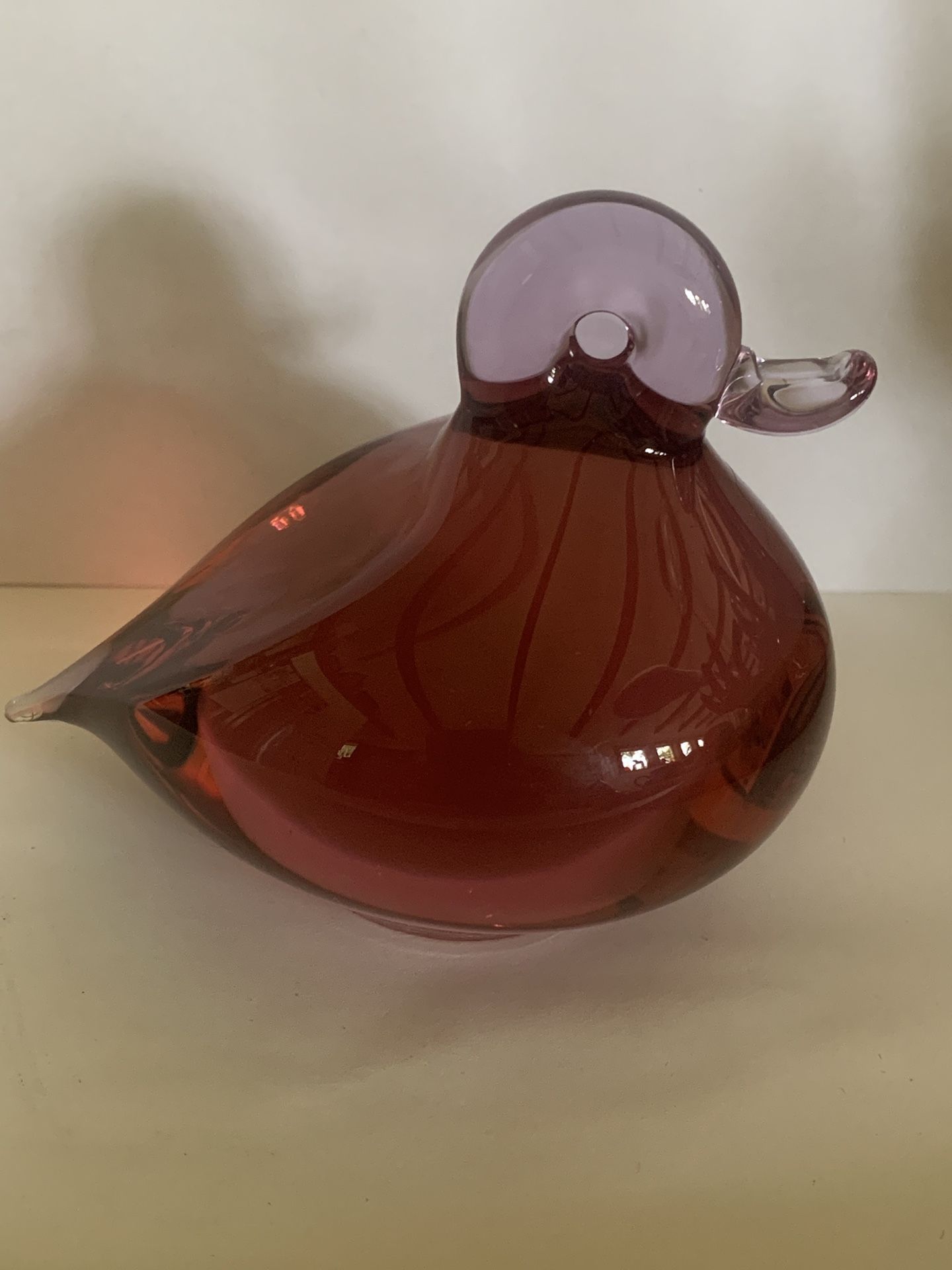 Vintage Wedgewood Glass Duckling
