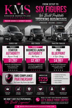 Start your own trucking business today!!!!