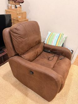 Brown Power Recliner Chair
