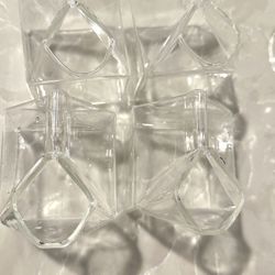 4 Glass Milk Cartons