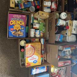 Food - lots of food boxes of food moving