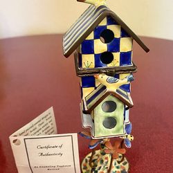 Collectible Kevin Chen Enameled Birdhouse