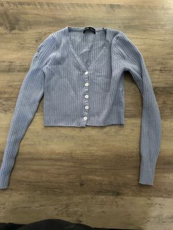 Lilac Ribbed Cardigan