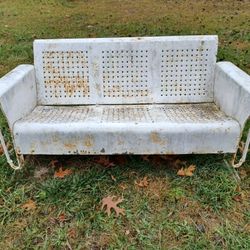 Vintage Metal Porch Glider 