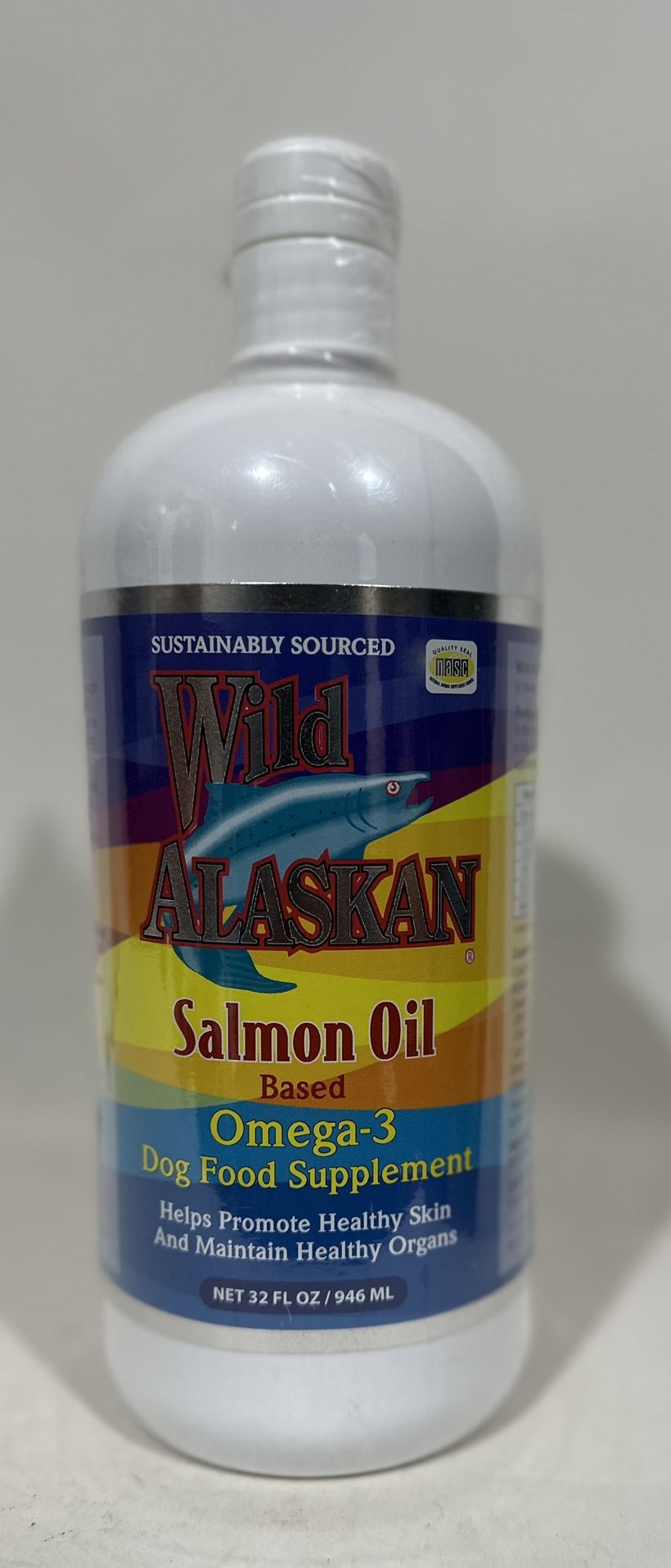 Wild Alaskan Salmon Oil Based Omega-3 Dog Food Supplement, 32 fl. oz.