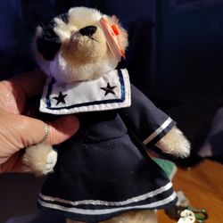 Ty Beanie Babies 8” BREEZY The Bear Sailor Dress Attic Treasures Collection 1993