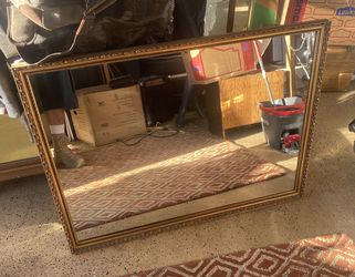 Vintage Gold Large Mirror 