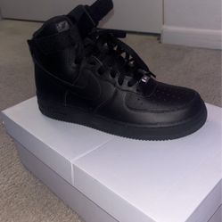 Black Air Force Ones High 9.5 Men’s 