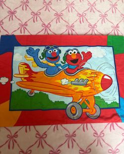 vintage elmo pillow cover