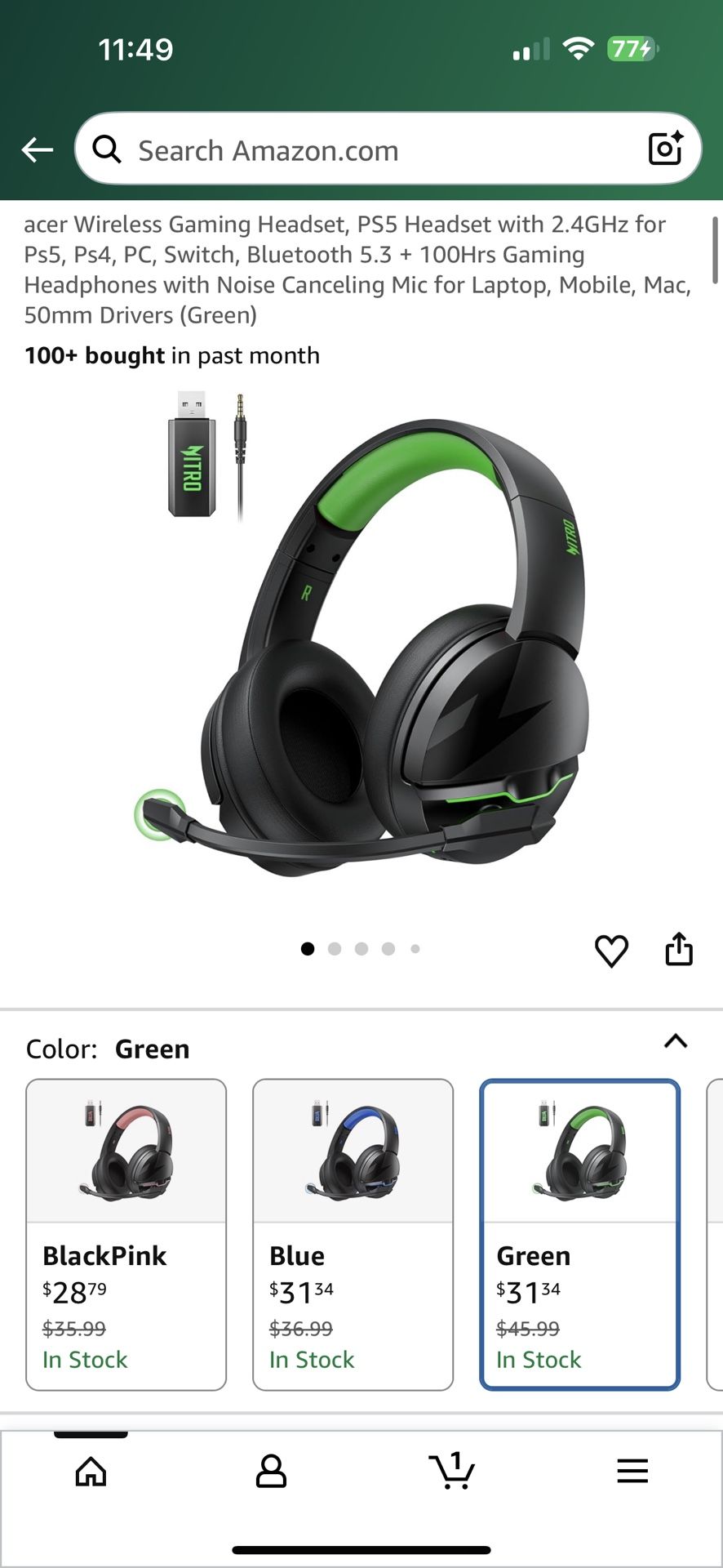 Acer Bluetooth Headphones