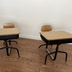 Vintage School Desks