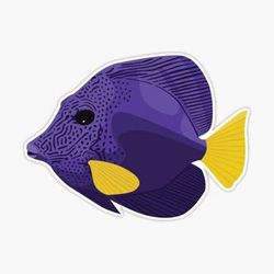 Purple tang decor