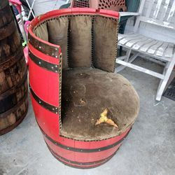 Whiskey Barrel Chair