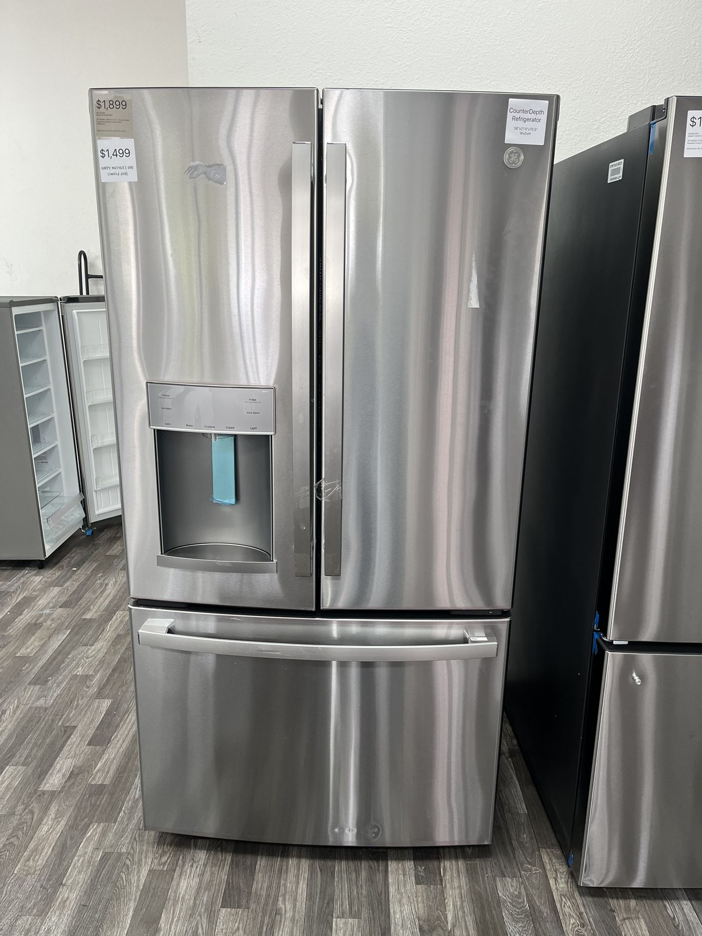 GE Counter Depth ENERGY STAR French Door Fridge, Fully Tested, Minimal Cosmetic Wear