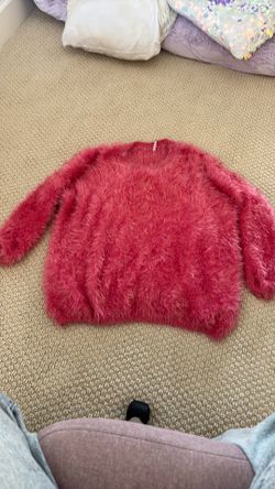 Fuzzy pink sweater size small