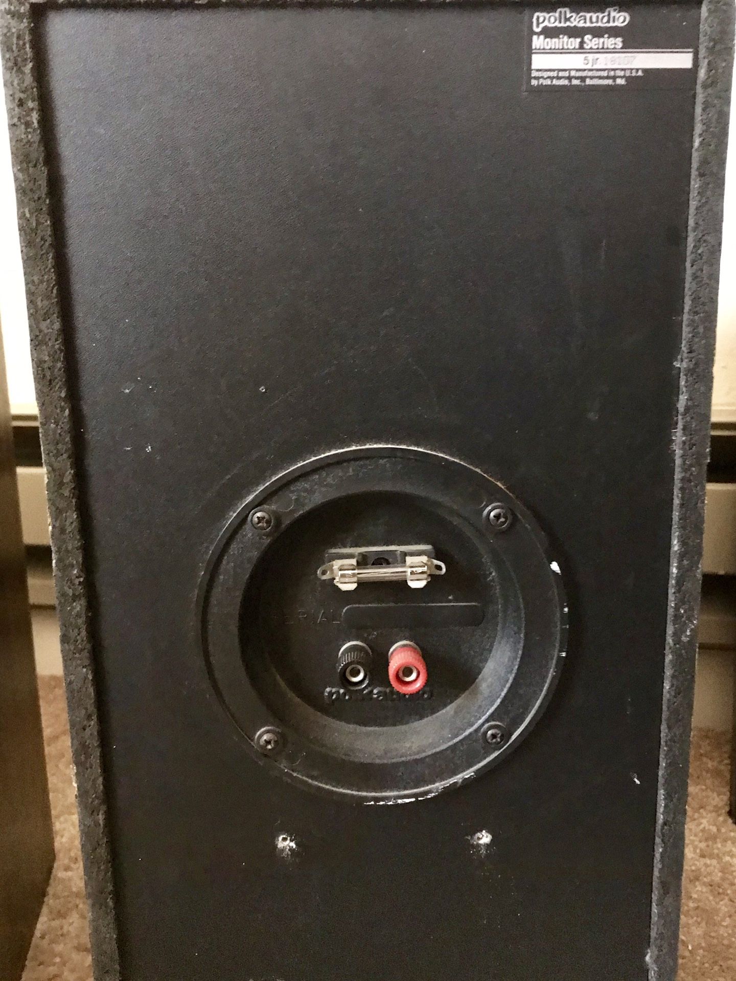 Polk Audio Monitor series 5jr bookshelf speakers for Sale in Santa