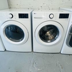 LG electric washer and dryer, a receipt for a 90-day warranty