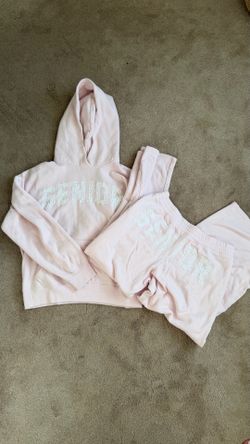 hollister pink senior sweat set