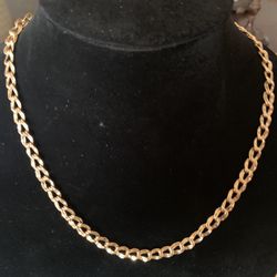 Gold Tone Gold Plate Elegant 20.5 Inch Necklace