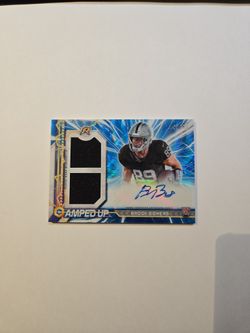 2024 Topps Resurgence Amped Up BROCK BOWERS Rookie Patch Auto /99