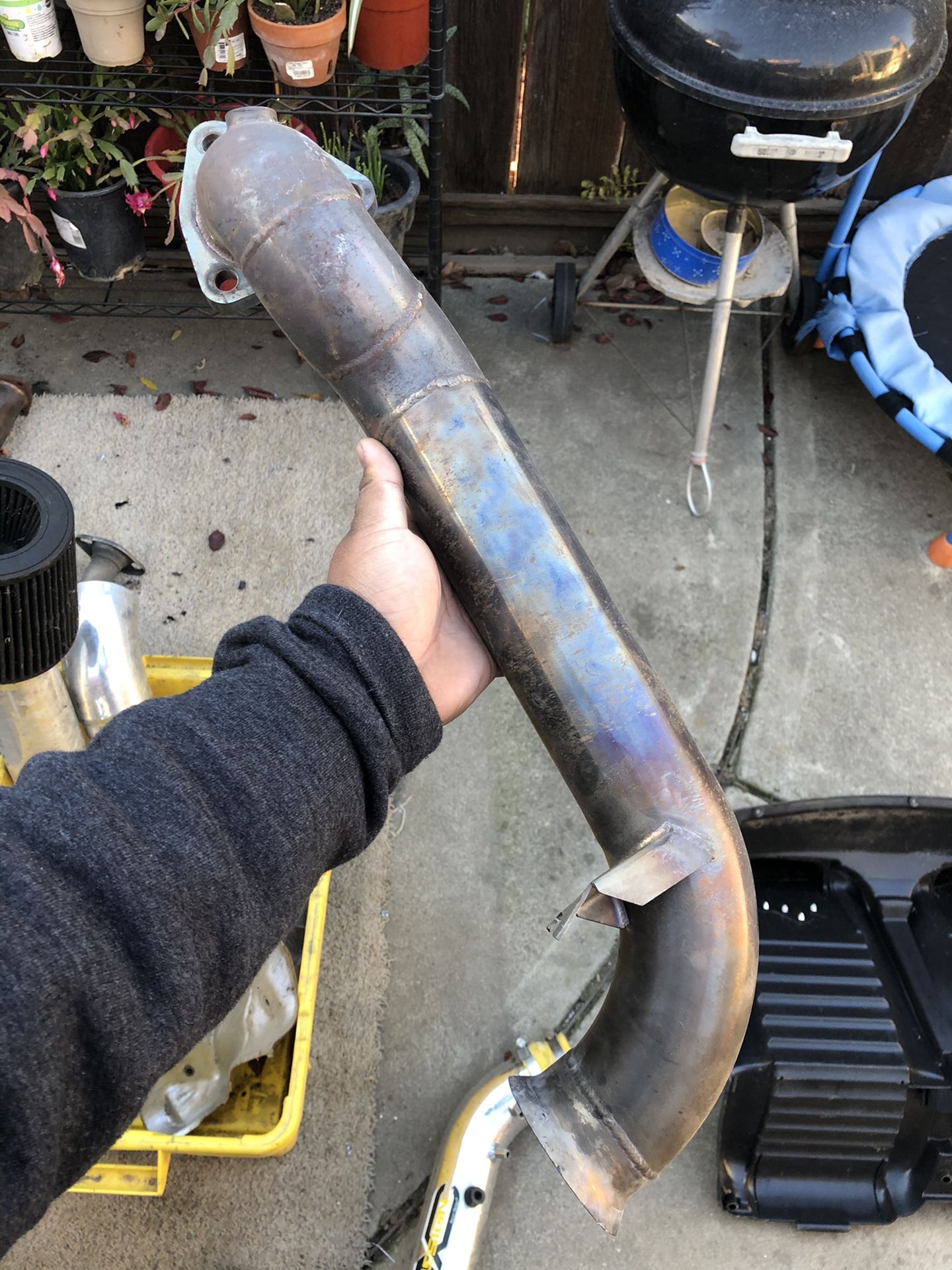 2012 Mini Cooper S Catless down pipe with O2 spacer