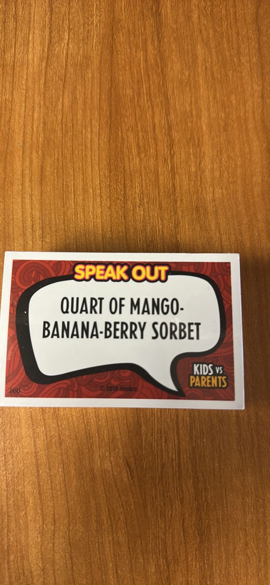 Family Game Speak Out Cards Deck Kids vs Parents 1 Deck