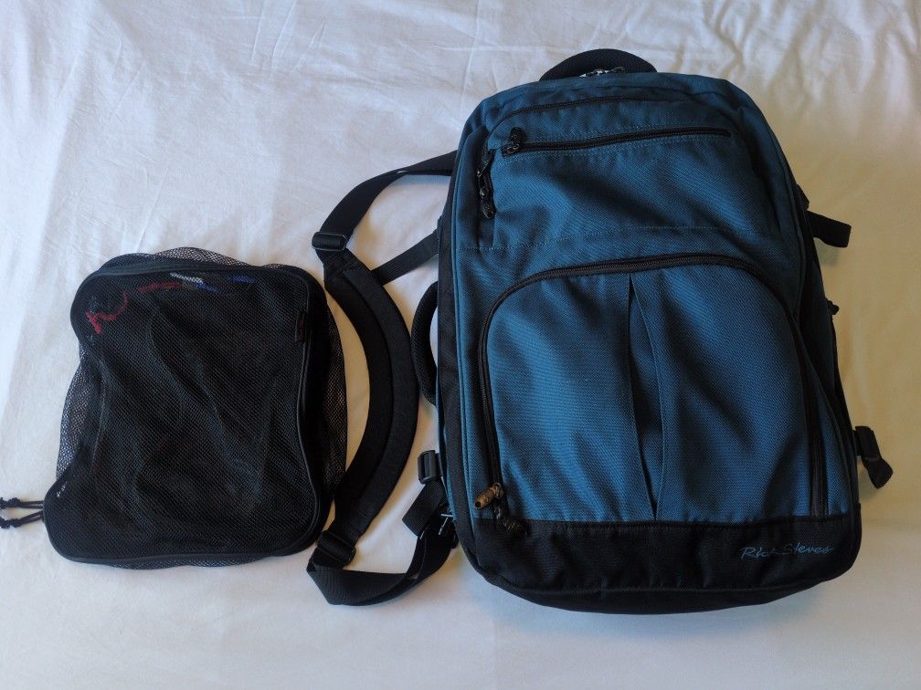 Rick Steves Convertible Carry-on Backpack /w Packing Cubes
