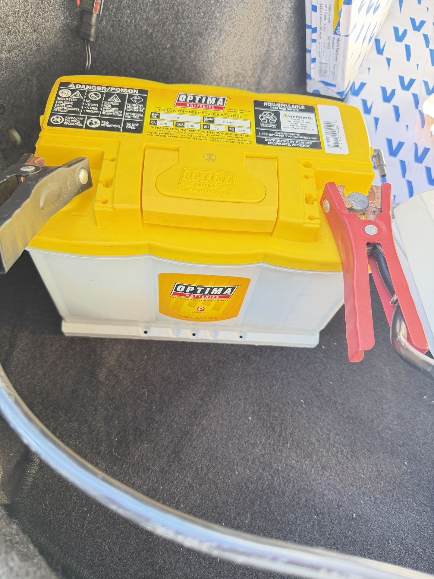 Optima battery charge 12.5