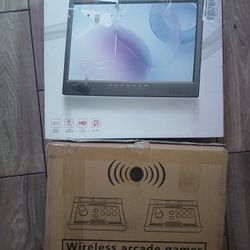 GWALSNTH Arcade Games Console, With Portable TV 
