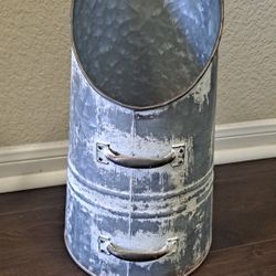 Large Metal Galvanized Bucket