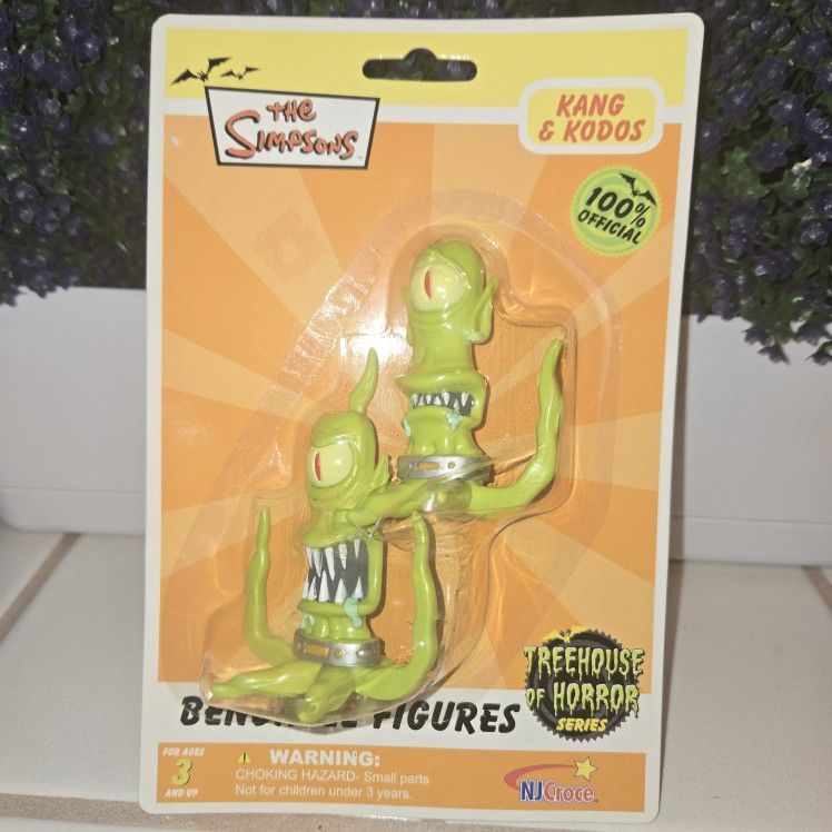 Kang & Kudos NJ Croce The Simpsons Bendable Figures Treehouse Of Horror Series
