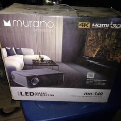 Murano Projector And 72 Inch Screen...New In Box..