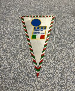 Federazione Italiana Giuoco Calcio  soccer pennant 11” inches tall