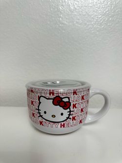 Hello Kitty Red Ceramic Soup Mug