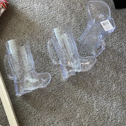 Plastic Cowboy Boots Cups-3