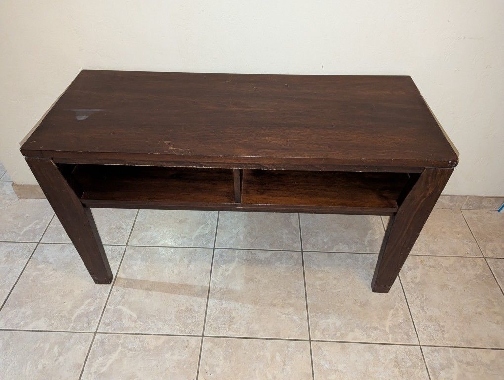 Brown Wood Entry Table