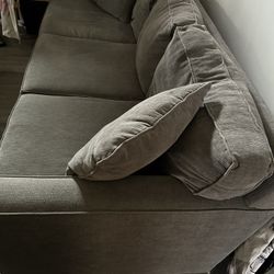Grey Couch Lightly Used