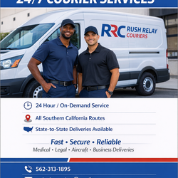 24/7 Courier Service available .