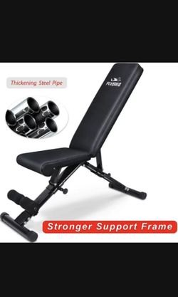 FLYBIRD Weight Bench, Adjustable Strength Training Bench for Full Body Workout with Fast Folding