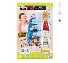 🚨 Spark Create Imagine Emergency Wooden Play Set - NEW 🚨