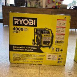 4000-Watt Recoil Start Gasoline Powered Digital Inverter Generator with CO Shutdown…RYi4022