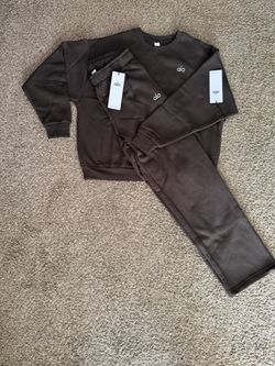 Alo Yoga Brown Sweatsuit Set with Tags