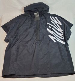 Nike Light Weight 1/2 Zip Short Sleeve Training Hoodie CJ4627-010 Men's Size L